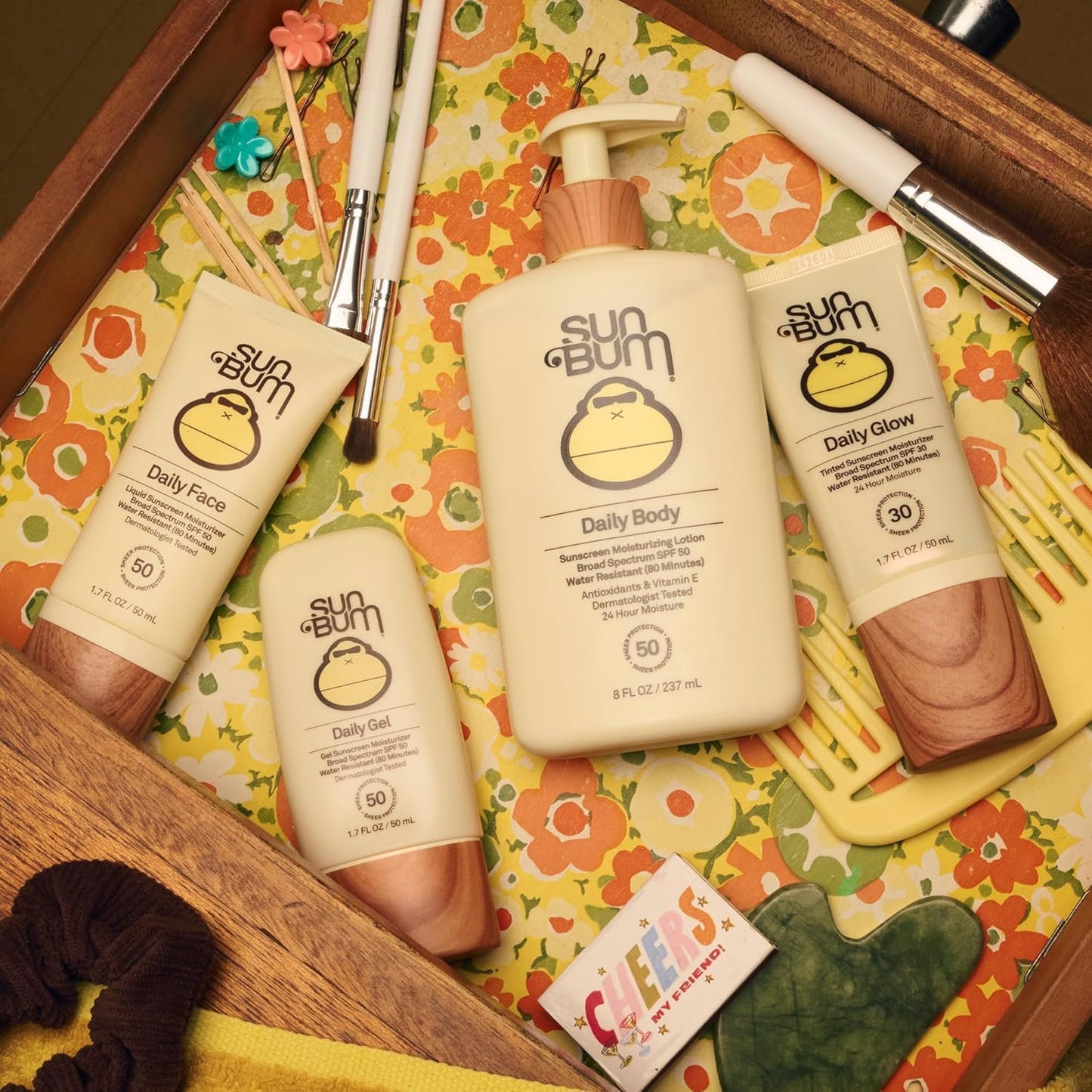 Sun Bum Daily SPF 50 Face Sunscreen Lotion - Broad Spectrum Moisturizing Facial Sunscreen with Vitamin E - Vegan and Hawaii 104 Act Compliant (Without Octinoxate & Oxybenzone) - Travel Size 1.7 oz