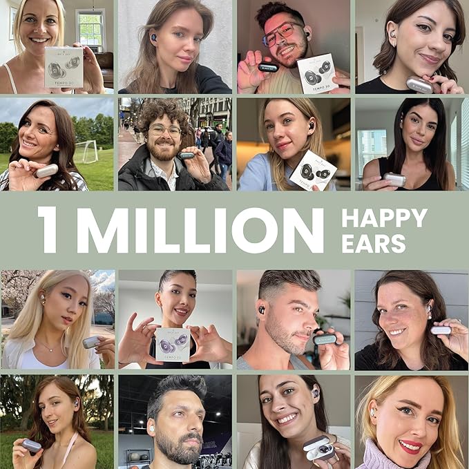 Back Bay Audio Tempo 30 Wireless Earbuds for Small Ears - Award-Winning Sound, Sweatproof Bluetooth Earbuds, Comfortable Ear Buds for Women, Green Earphones Small Ear Canals, Long Battery Headphones