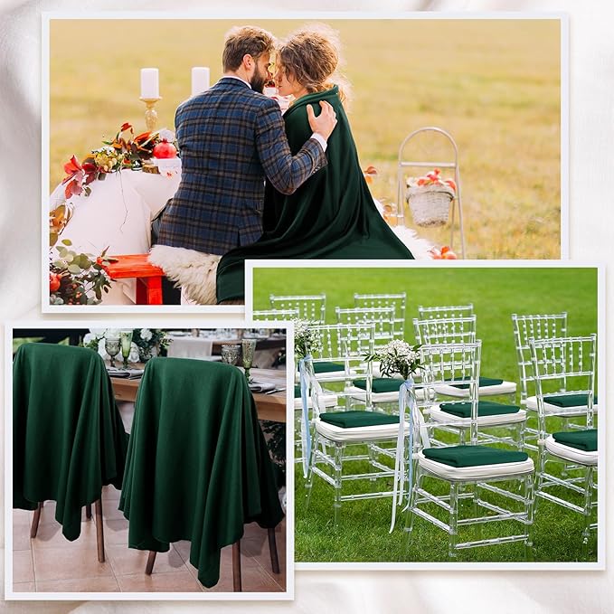 Kinlop 40 Packs Fleece Blanket Bulk 60 x 50 Inch Soft Lightweight Fleece Cozy Blanket Warm Throw Plush Pet Throw for Bed Couch Sofa Home Office Wedding Gifts Travel Camping (Turquoise Green)