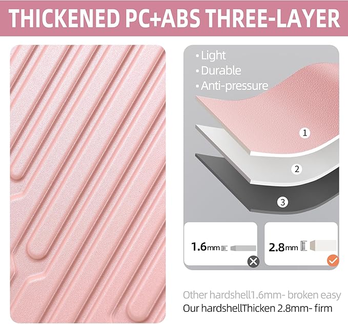 29 Inch Luggage with Expansion & Side Opening Design, 50 * 31(35)*76cm, 117L~133L Ligthweight ABS+PC Hardshell Checked Suitcase, TSA Lock & YKK Zipper with HINOMOTO 360° Wheels, Pink