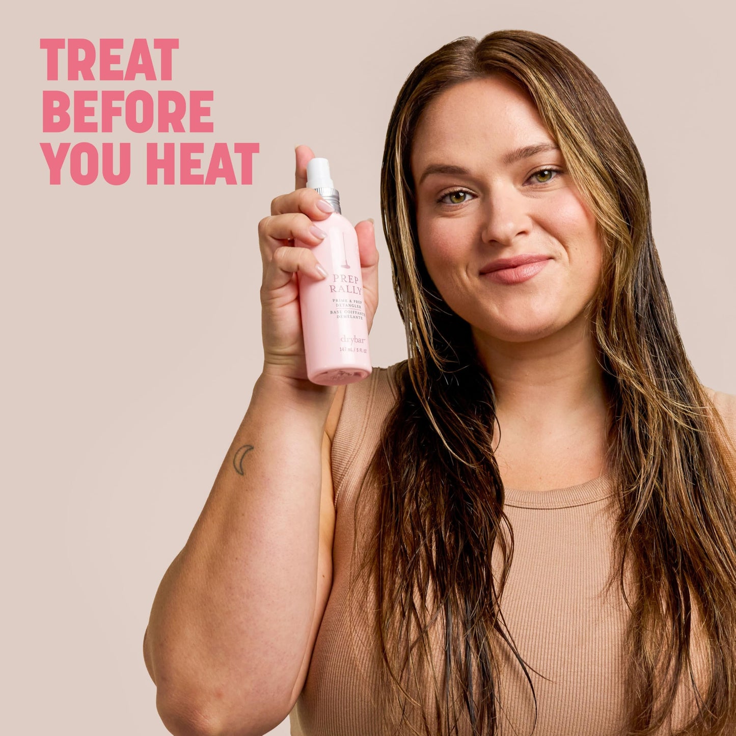 Drybar Prep Rally Prime & Prep Detangler Noir Scent - Full Size | Nourishes Hair, Detangles with Ease, Leaves Hair Soft & Manageable, Protects Hair, Cruelty Free