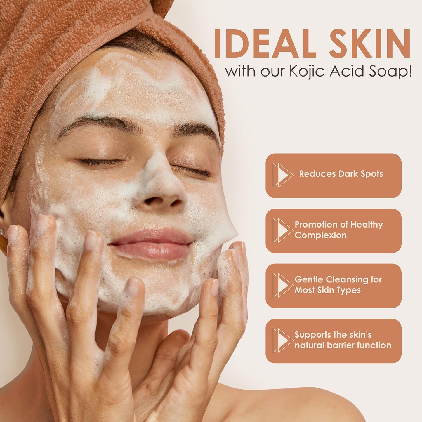 SimpleField Turmeric and Kojic Acid Soap Bar for Reduce Dark Spots & Even Skin Tone – With Vitamin C, Glycerin & Tea Tree Oil – Gentle Cleanse & Hydration for Face & Body (2 Pack)