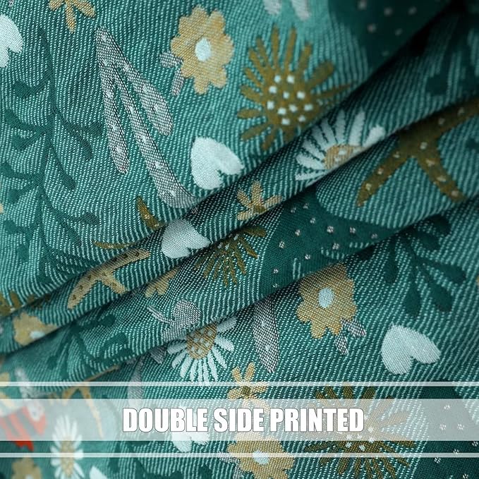 Boho Throw Blanket for Bed 100% Cotton Ultra Soft Rustic Quilt Fall Blanket Floral Printed Farmhouse Decor Bed Blankets,80"×90" All Season Rustic Throw for Sofa Couch Chair