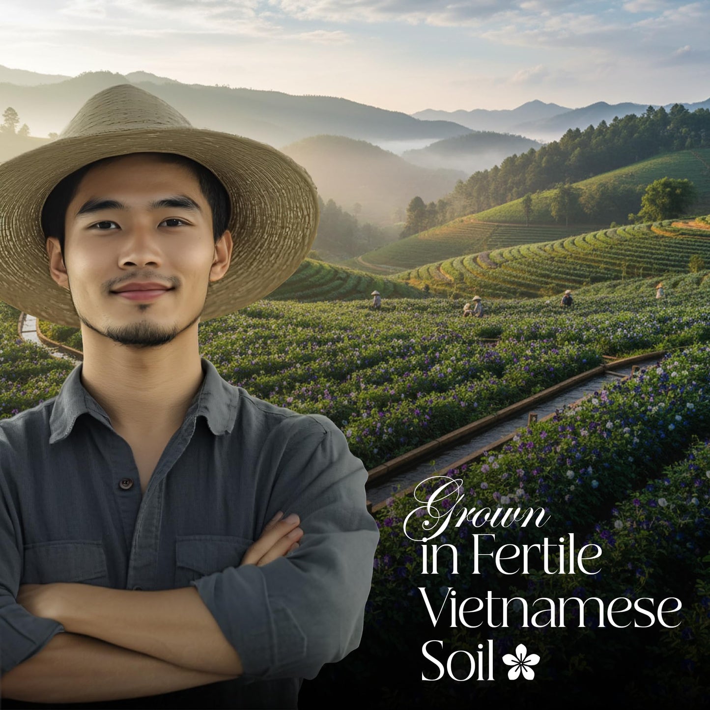 50 PACK Butterfly Pea Tea Bags – Individual Wrapped Tea Bags – Vibrant Blue All-Natural Herbal Tea | Caffeine Free | No Preservatives - Rich In Antioxidants