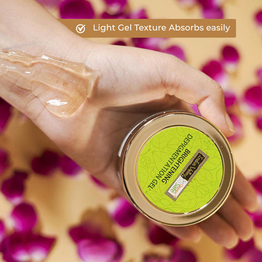 INDUS VALLEY Skin Lightening Cream, Hyperpigmentation Gel For Radiant & Glowing, Dark Spot Remover, for Men and Women, Facial Moisturizer, Hydrating Facial Skin 50ml