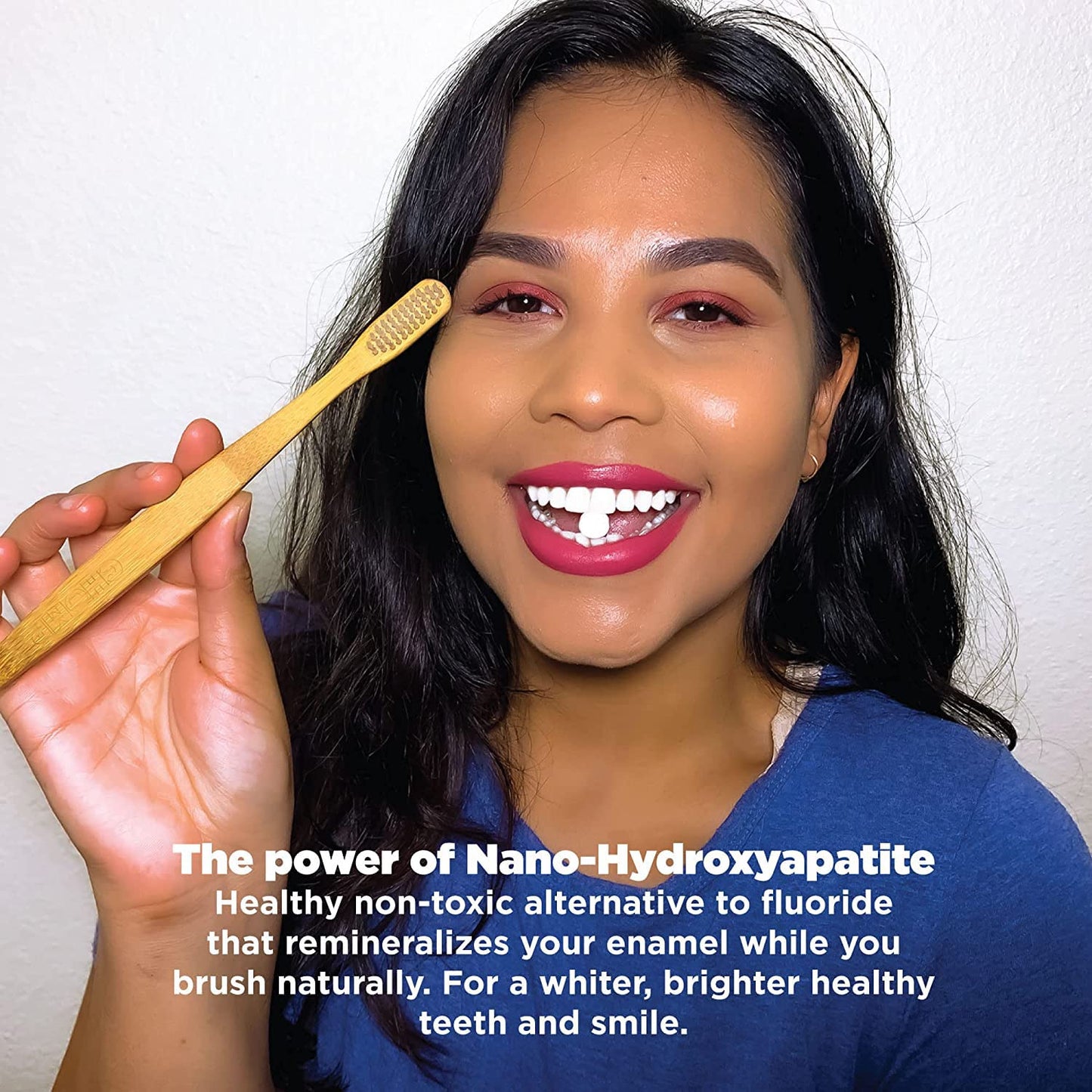 Chomp Super Whitening Cinnamon Toothpaste Tablets with Nano Hydroxyapatite Refill