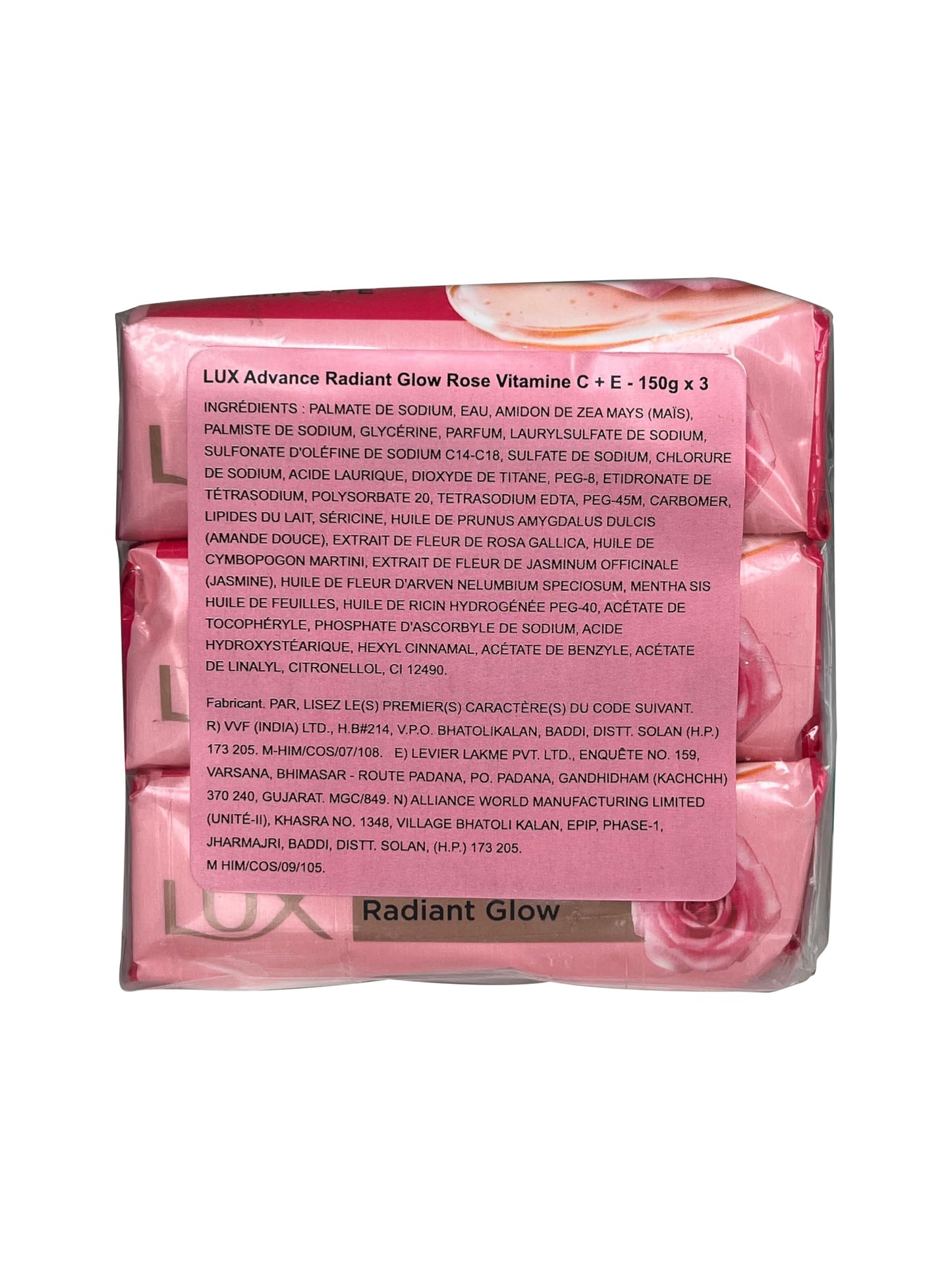 LUX Soft Touch Silk Essence & Rose Water Soap Bar,5.2 Ounce (Pack of 3)