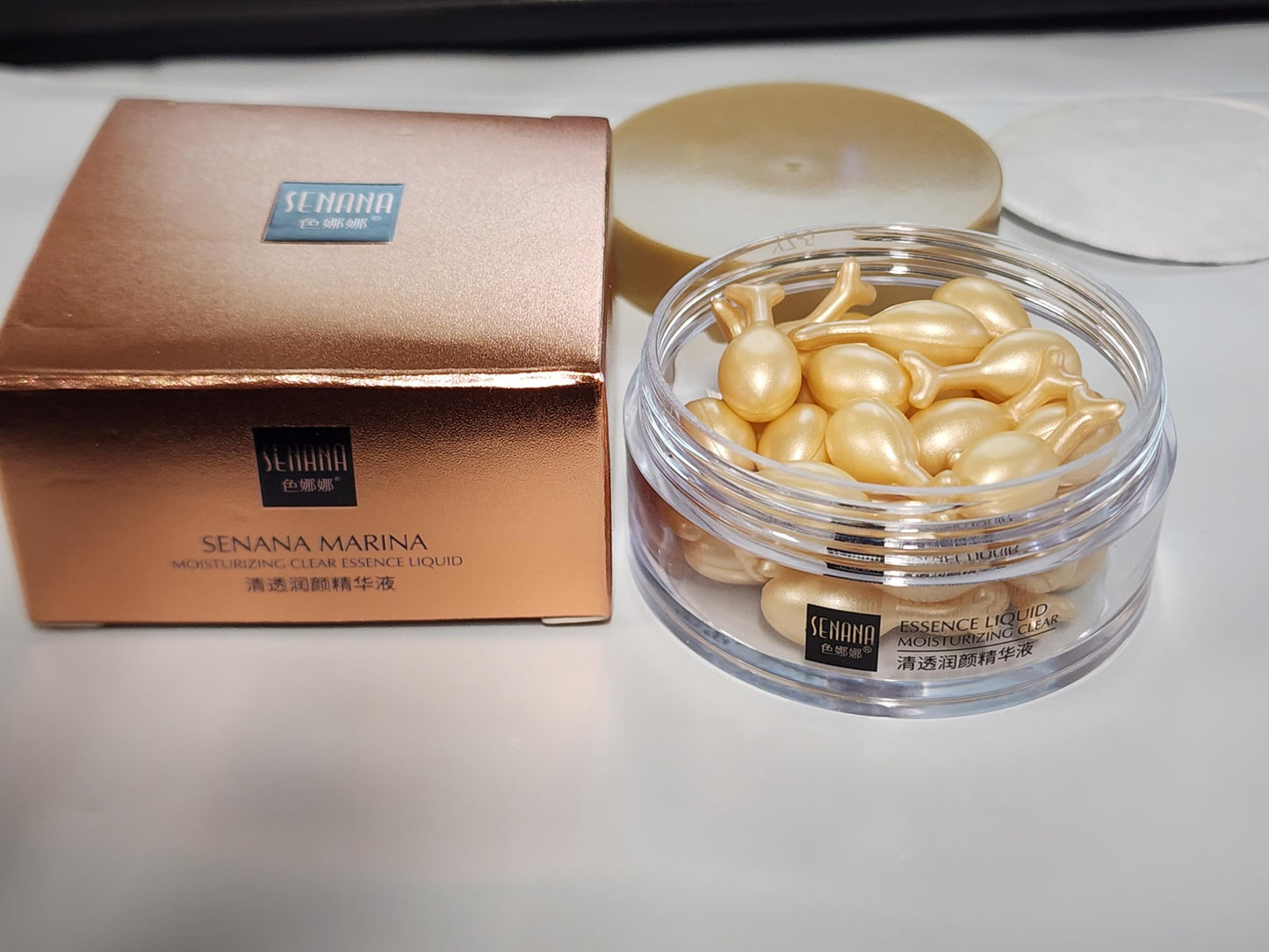 SENANA MARINA Active Skin Repair, Nourishing Anti Aging Night Serum Capsules for Face - Vitamin E, Supports Facial Skin Brightening and Corrects Dark Spots (2)