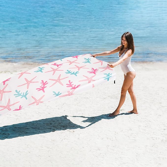 78''×86'' Beach Blanket Waterproof Sandproof, Beach Mat Lightweight Outdoor Picnic Blanket for Travel, Camping, Hiking