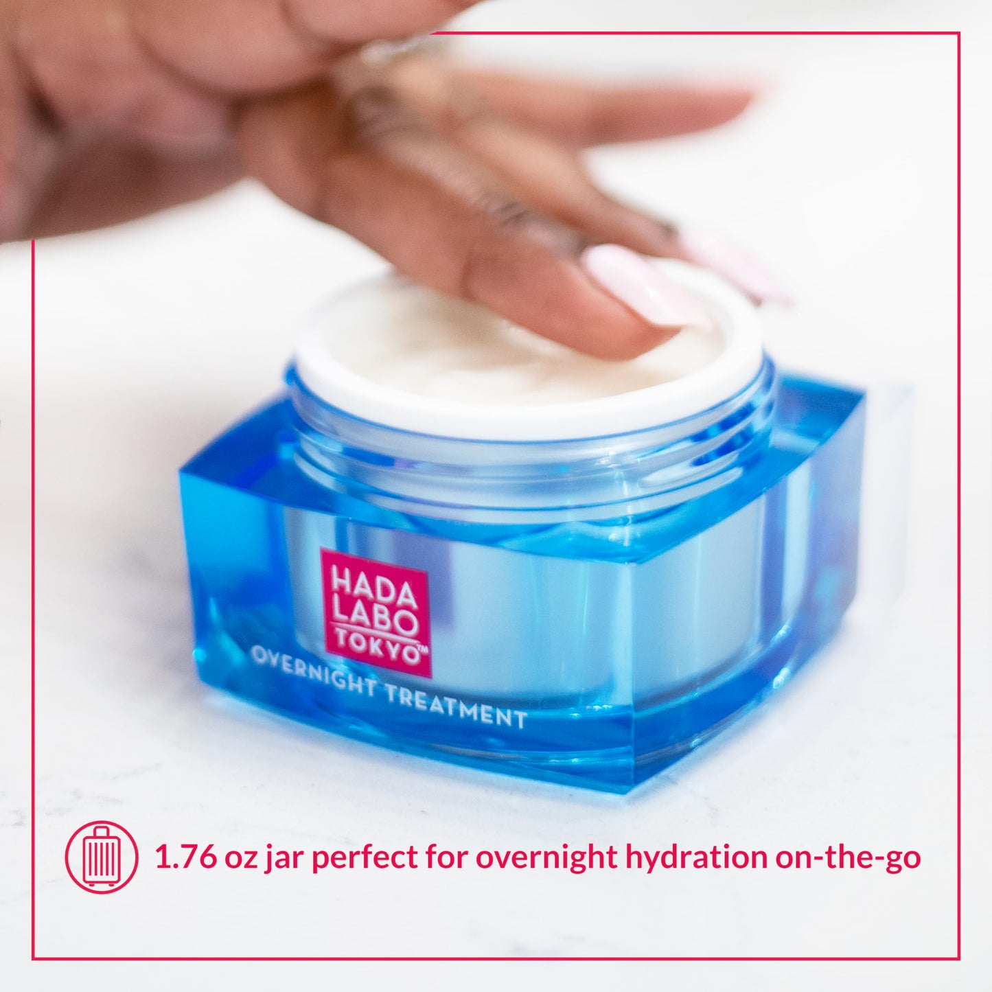 Hada Labo Tokyo Anti-Aging Overnight Treatment, Hyaluronic Acid Night Cream for Intense Hydration, Skin Renewal With Collagen, Japanese Honeysuckle, Soy Peptides, Moisturizing Face Cream, 1.76 oz