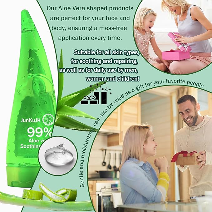 99% Purity Aloe Vera Gel,260ml - Hydrating Aloe Vera Gel for Face and Skin,No Sticky Moisturizing Aloe Gel A