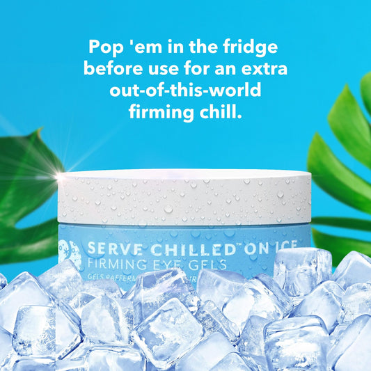 Patchology Serve Chilled On Ice Firming Under Eye Mask Patches with Peptides, Cloudberry Oil & Bakuchiol – Hydrogel Patches for Dark Circles, Puffiness, Fine Lines – Ideal Travel Essential - 15 Pairs