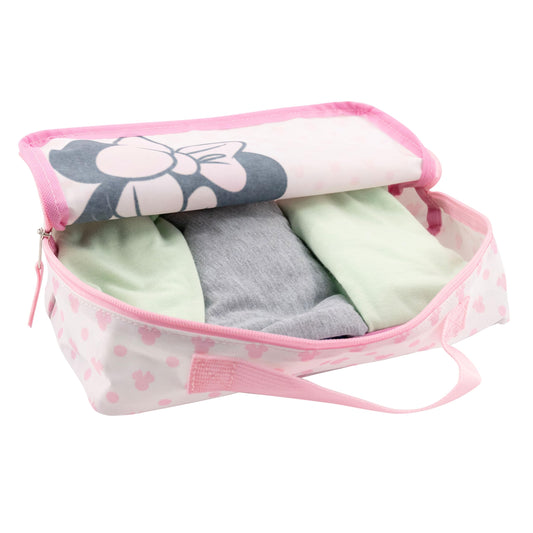 Disney Minnie Mouse Packing Cubes for Travel | Minnie Mouse Travel Accessories Travel Bags Luggage Organizer for Girls, Boys, Unisex | Minnie Kid Travel Size Travel Cubes for Packing
