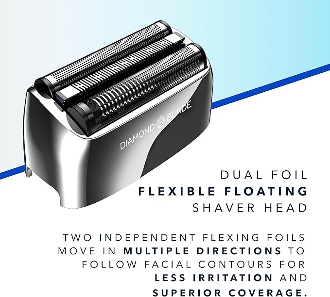 Blade & Stone™ PS501 Foil Shaver | Graphene-X™ Blade | Professional Foil Shaver for Men | 8000 RPM Durable Motor, All-Metal, Cordless Barber Shaver - The Aviator