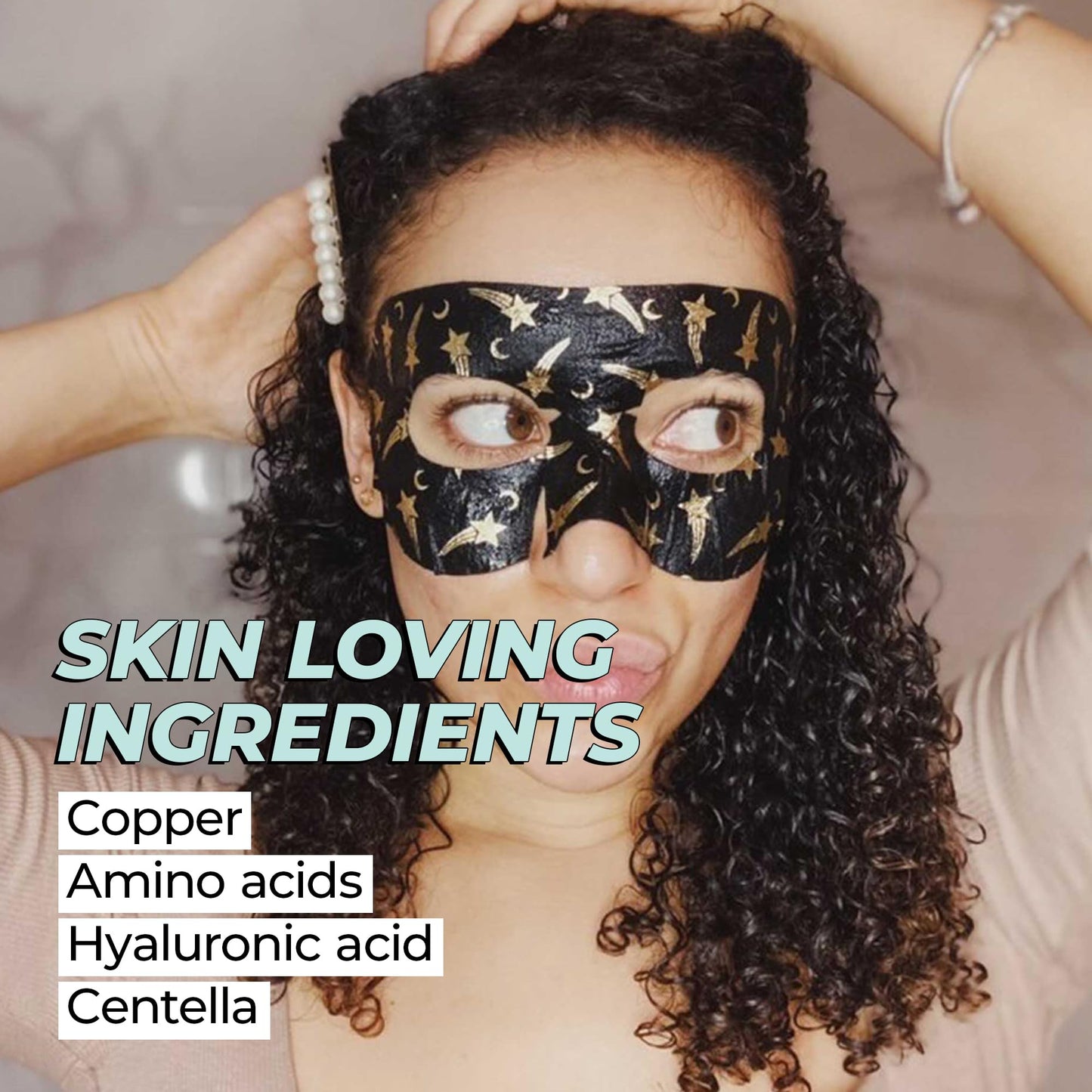 Vitamasques Under Eye Mask, 3-Pack Ultra-Revitalizing Goggle Mask, Korean Skin Care, Hydrates & Smooths Fine Lines & Tired Looking Under Eyes - Hyaluronic Acid & Centella