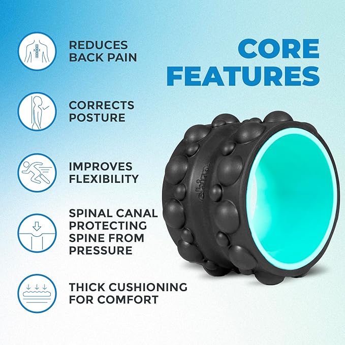 Chirp RPM + XR 6" Wheel Bundle - Rolling Percussive Massager and Foam Roller Wheel, Supports Deep Tissue Massage and Back Pain Relief