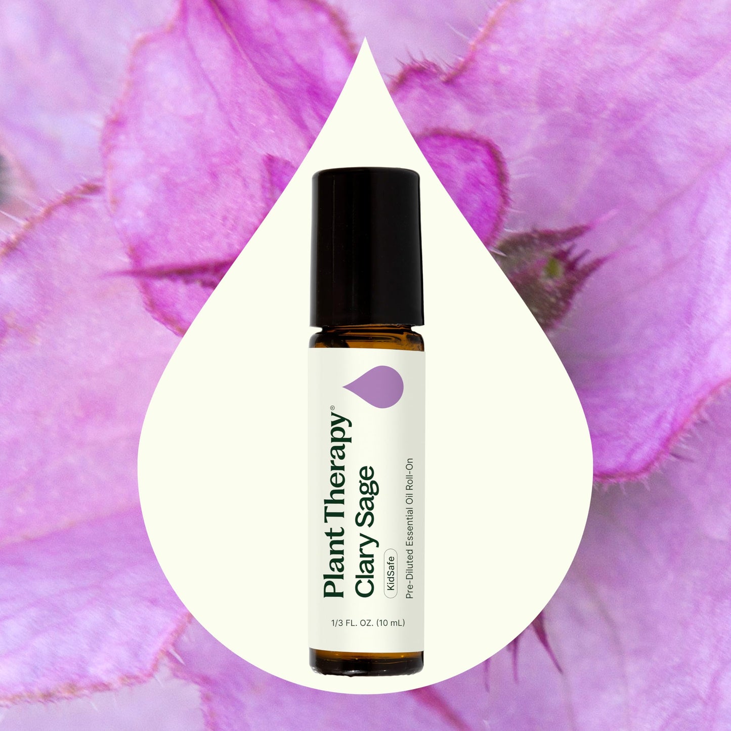 Plant Therapy Clary Sage Pre-Diluted Essential Oil Roll-On 10 mL (1/3 oz) 100% Pure, Natural Aromatherapy, Therapeutic Grade