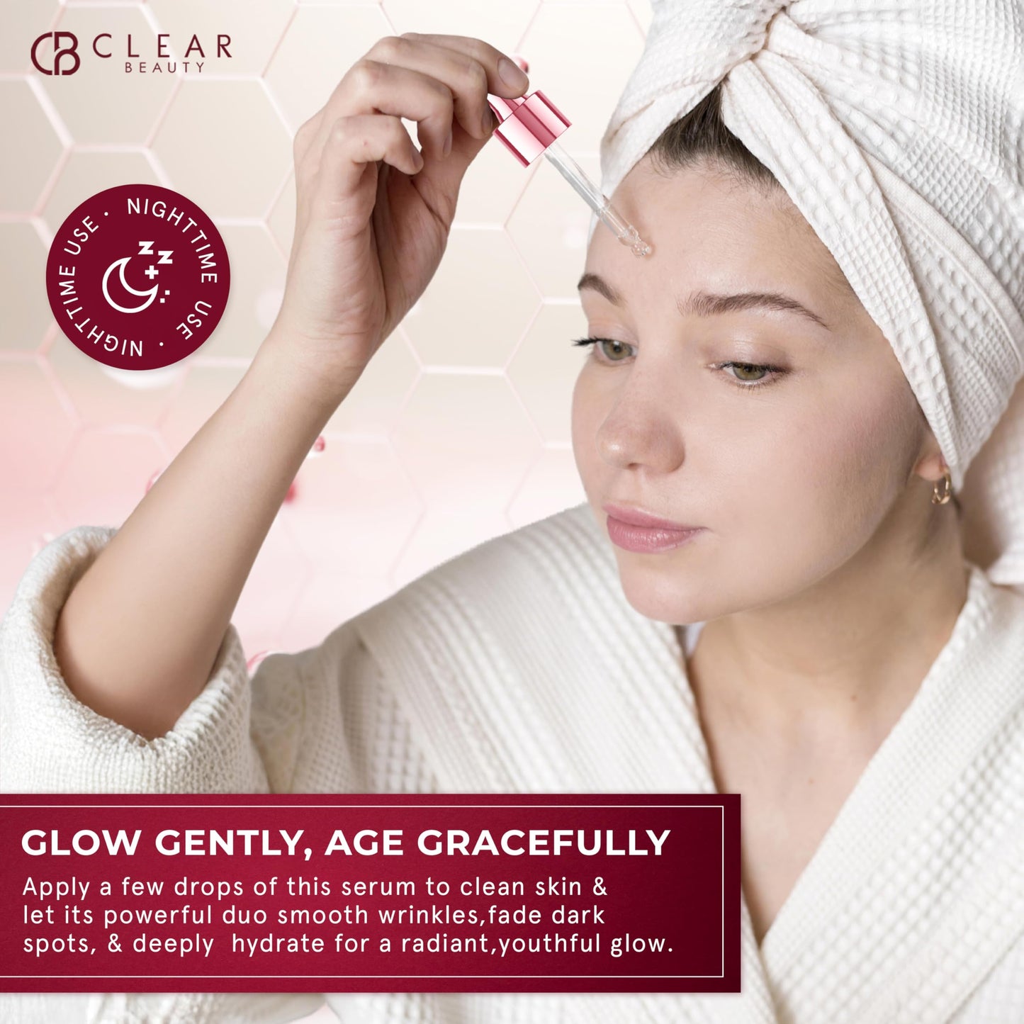 Clear Beauty Retinol & Vitamin E Facial Serum – Dermatologist-Tested, Anti-Aging, Hydrating & Revitalizing Korean Skincare – Vegan, Clean Beauty, Cruelty-Free, Sulfate-Free, Non-GMO – 1.69 fl. oz.