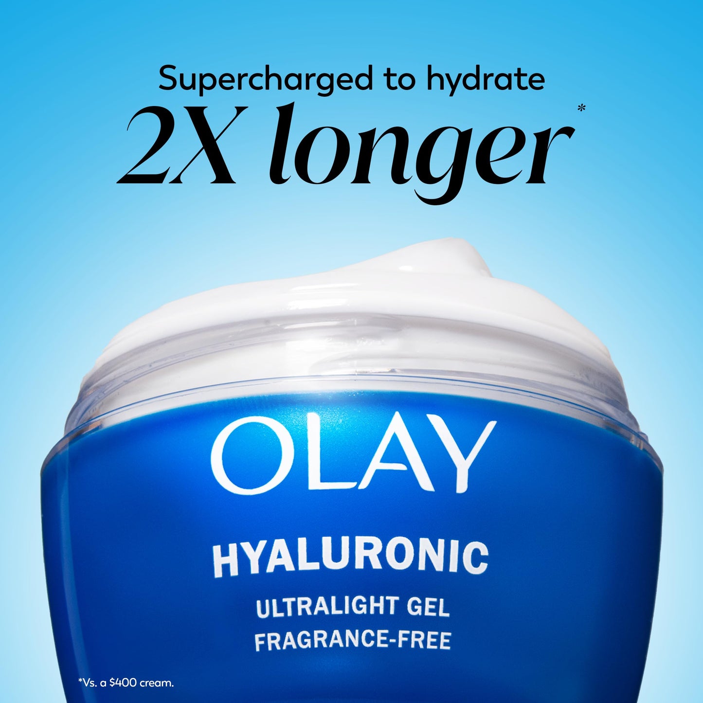 Olay Regenerist Hyaluronic + Peptide 24 Gel Face Moisturizer, Fragrance-Free, Trial Size, .5 oz