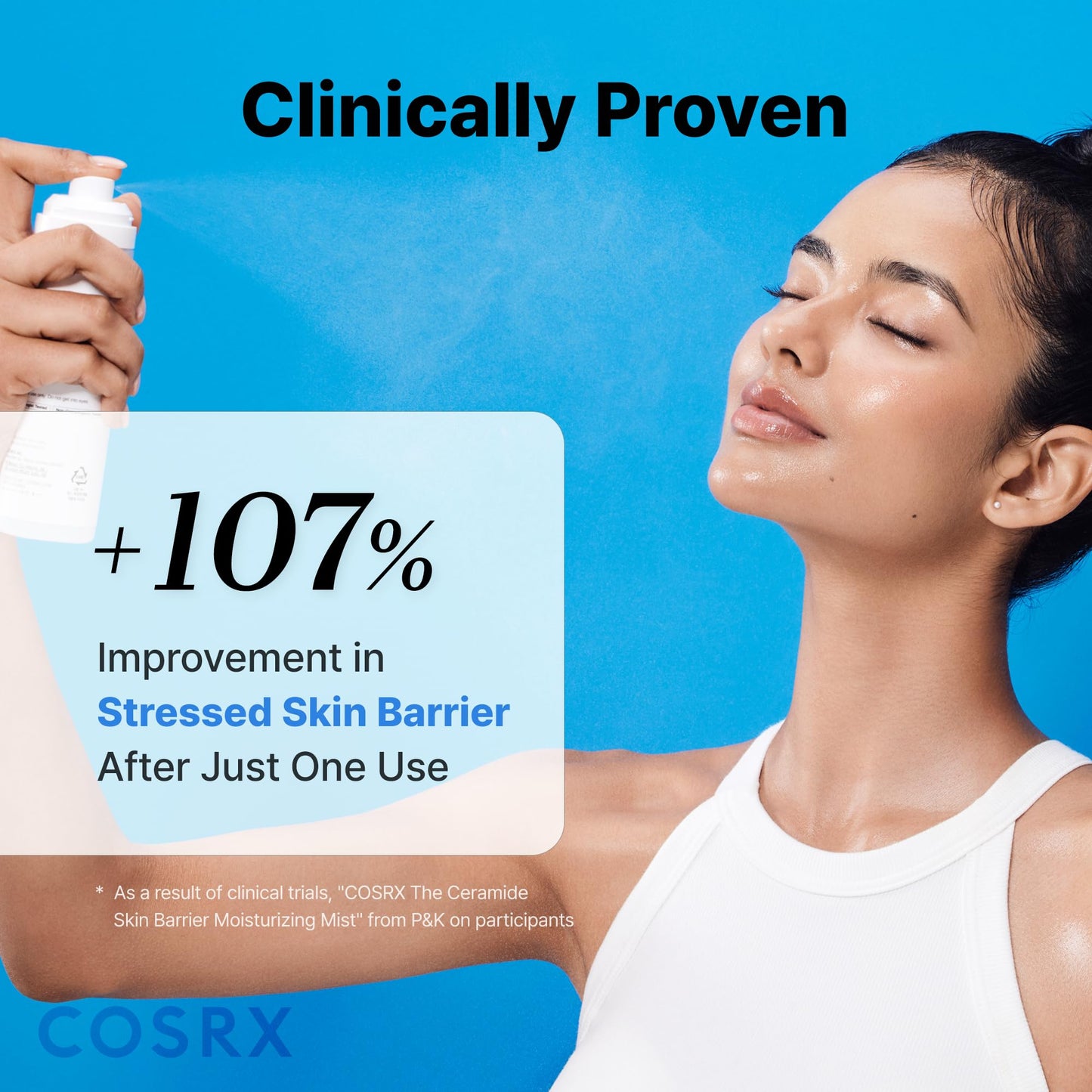 COSRX Barrier Cream Face Mist - Milky Toner with Ceramide & Hyaluronic Acid, Hydrating and Soothing Facial Spray for All Skin Types, 4.06 fl.oz, Korean Skin Care