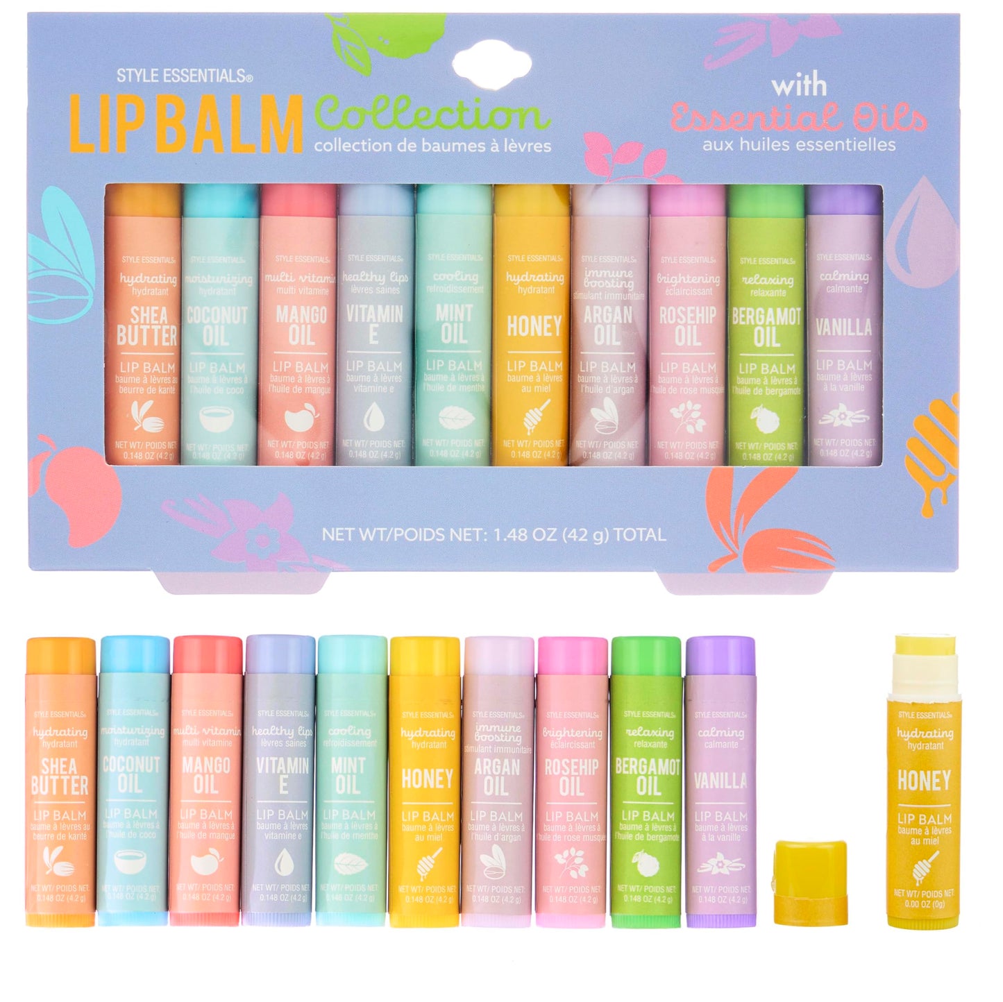 10pc Lip Balm Collection -Hydrating Lip Balms Infused- Enriched Lip Balm Set