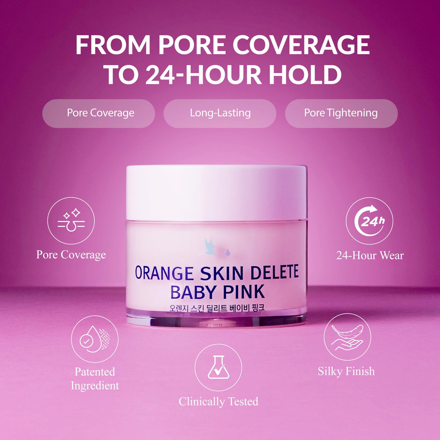 bonamedusa Orange Skin Delete Baby Pink Pore Primer Korean Makeup 30g 1.06 oz