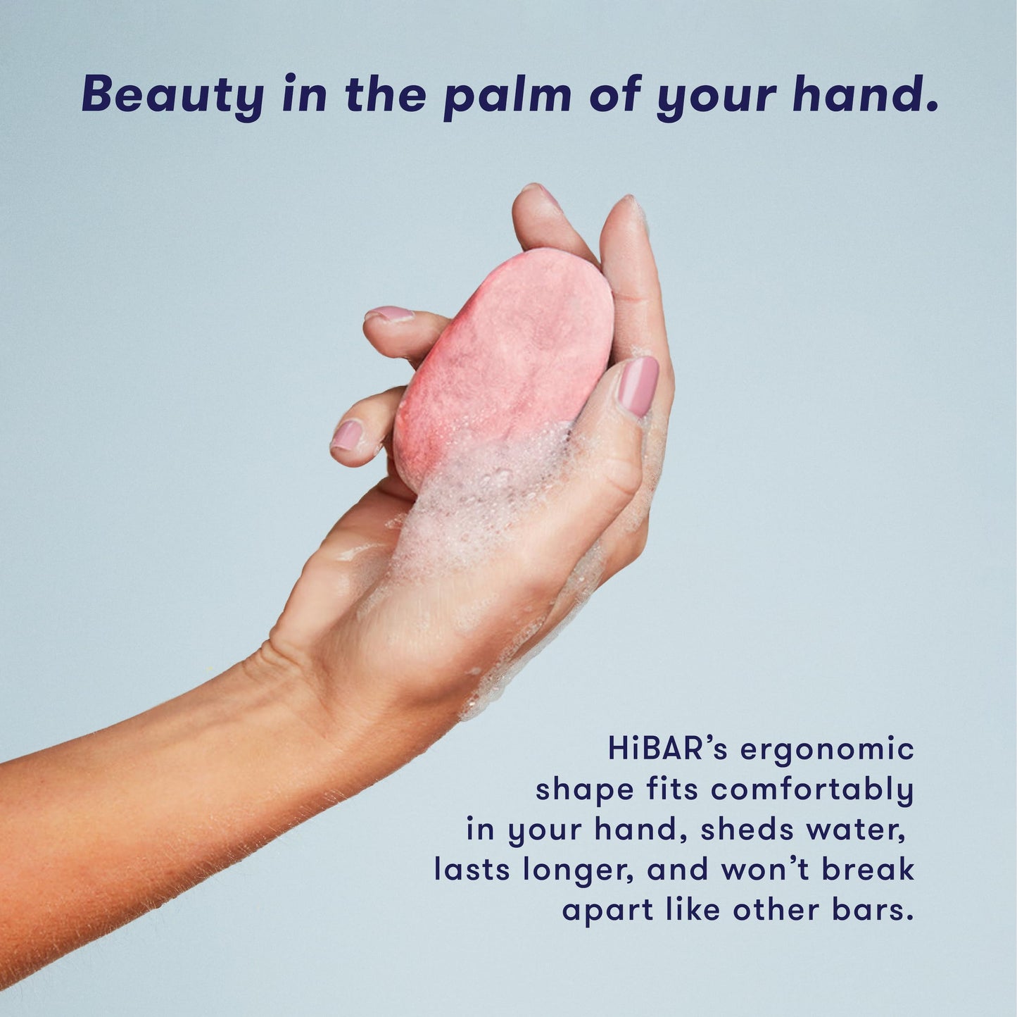 HIBAR - Curl Shampoo Bar - For Curly Hair - Define, Cleanse & Nourish - With Babassu & Pracaxi Butter & Curl Complex - Plastic-Free - Soap, Paraben & Sulfate-Free - Color Safe & Vegan - 1 Solid Bar