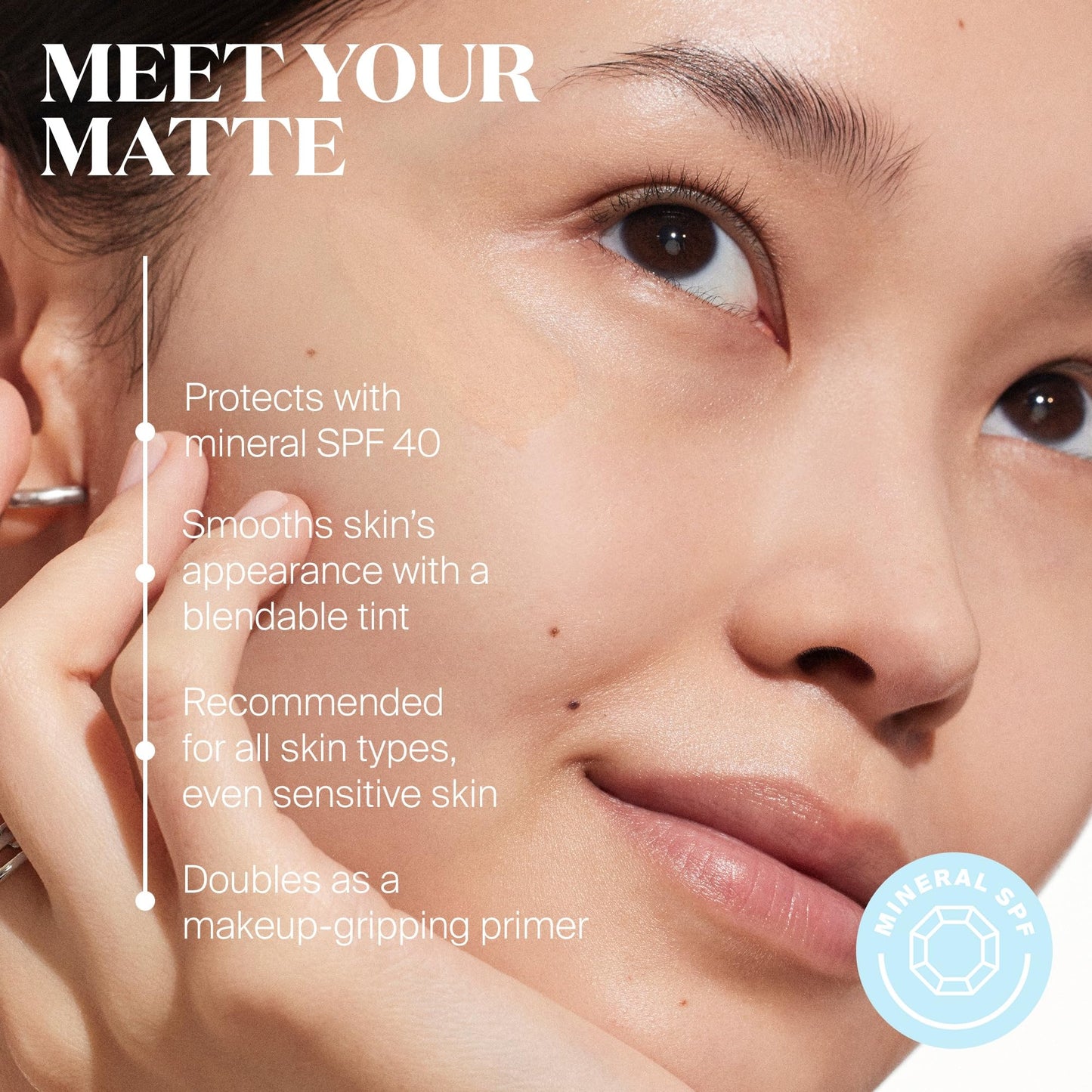 Supergoop! Mineral Mattescreen (SPF 40) - 20 mL, Pack of 2 - Mineral, Oil-Free Broad Spectrum Sunscreen - Smooths Skin’s Appearance, Minimizes Pores & Controls Shine - Water & Sweat Resistant