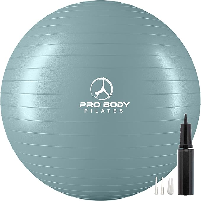 ProBody Pilates Yoga Ball - Exercise Balls, Various Sizes, for Stability, Pregnancy, Workout & Physical Therapy