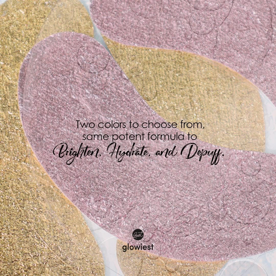 Sweet Dreams Collagen Glow Rose Gold Eye Masks - Korean Under Eye Patches Puffy Eyes, Dark Circles & Wrinkles | Collagen, Niacinamide, Hyaluronic Acid & Peptides | Hydrating Eye Treatment & BeautyCare