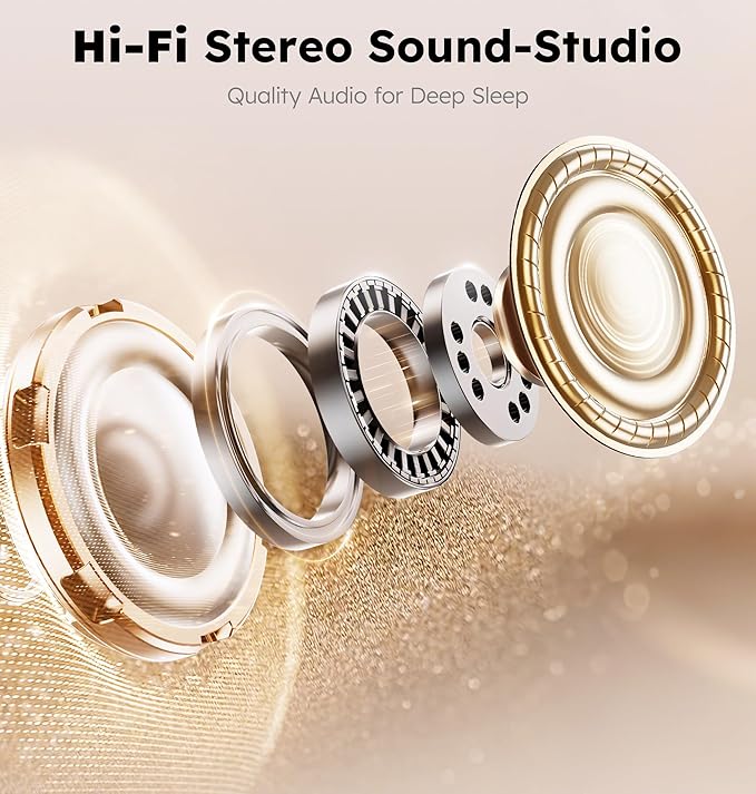 Ice Silk Sleep Mask with Headphones, Sleep Headphones for Side Sleeper with 3D Cups, Bluetooth 5.4 Sleeping Eye Mask, Total Blackout Sleeping Headphones for Women Men(Navy)