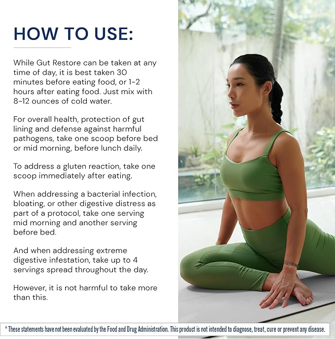 BodyHealth Gut Restore with PerfectAmino, ImmunoLin, and Humic Acid - Gut Health Supplement for Digestive and Immune Support - Unflavored - 30 Servings