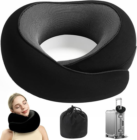 2024 New Memory Foam Travel Pillow for Airplanes,Neck Pillow for Traveling,Neck Plus Travel Pillow,Neck Plus Travel Neck Pillow