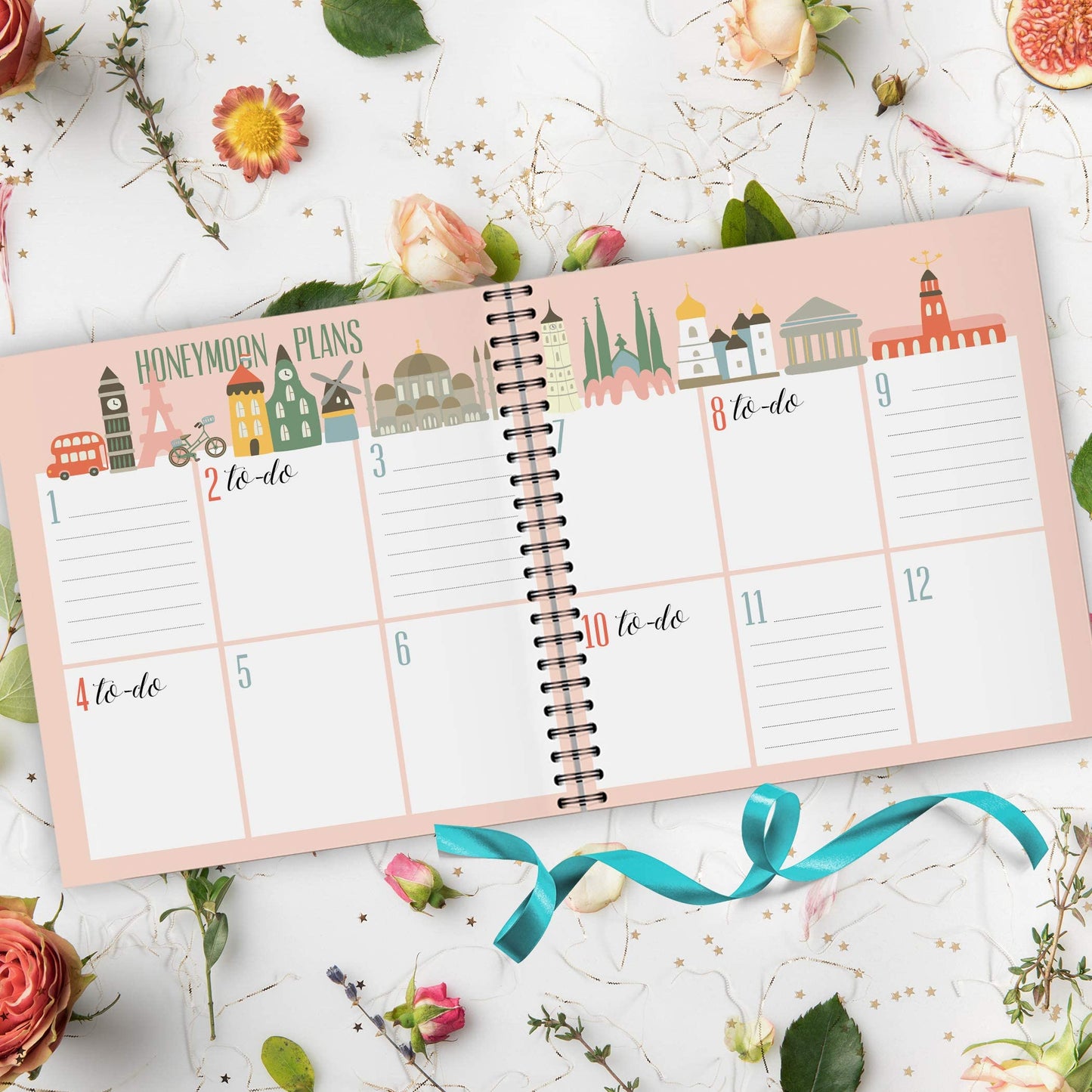 Honeymoon Get Away - Travel Journal for Newlyweds - Vow Renewal Gift -First Trip Together - Memory Book to Save the Happy Adventures of the New Husband and Wife - Just Married Wedding - Gift for Her