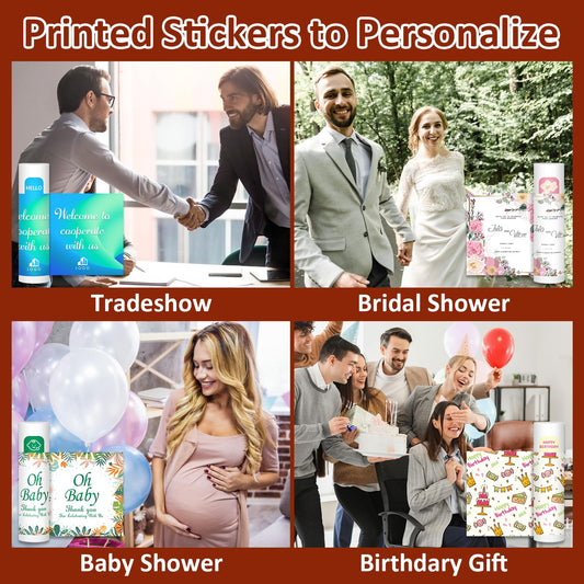 VISRIE 120 Pack Lip Balm Unlabeled, Natural Lip Balm Bulk Blank Tube, Personalized Lip Balms for Party Favors Adults and Bridal Shower Favors or Baby Shower Gifts-5 Flavors