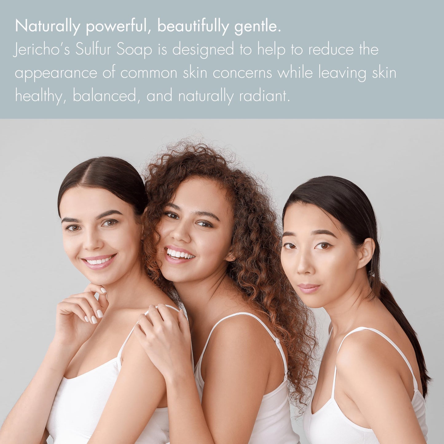 Jericho Dead Sea Sulfur Soap with Olive Oil – Helps with Acne, Psoriasis, Eczema & Blackheads – For Oily to Normal Skin – Vegan Face & Body Bar for Men & Women – 4.4 oz Each (Pack of 3)