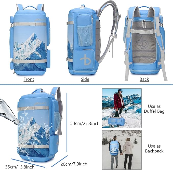 BE SMART 40L Extra Large Gym Backpack for Men, Big Gym Bag with Shoes Compartment, Waterproof Heavy Duty Duffel Bags, Men's Workout Backpacks for Outdoor Sport,Hiking,Camping,Travel