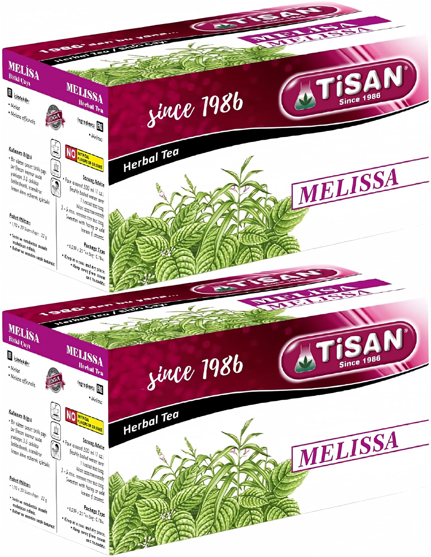 Melissa Tea (Lemon Balm) from Tisan – 40 Herbal Tea Bags