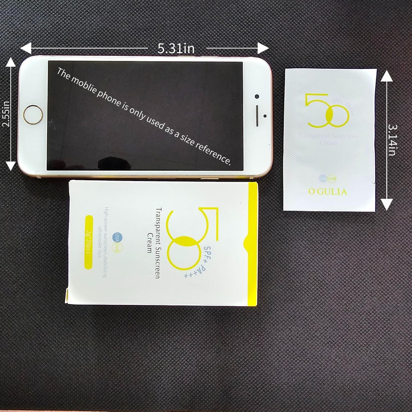 60PCS Travel Size Sunscreen SPF50+ PA+++ - Mini Sunscreen Infused with Centella Asiatica Extract & Hyaluronic Acid - Waterproof, Lightweight & Non-Greasy - Perfect for Summer Party & Thank You Gifts