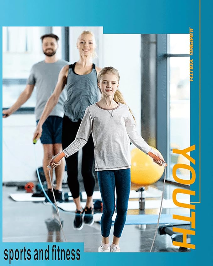 Jump Rope,YiWgqish Workout Equipment,Sports And Fitness Exercise Jump Rope For Kids For Fitness Adjustable With Counter Skipping Rope And Fitness For Men,Women,Kids,Girls,Boys
