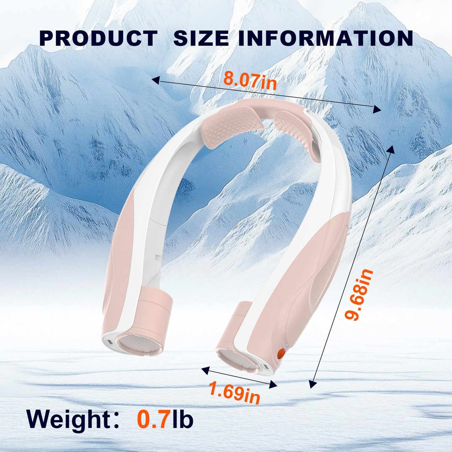 Tenvolti Portable Neck Fan- Hands Free Personal Fan, 6 Speeds 6000mAh Long-Lasting Battery Faster Cooling, USB-C Rechargeable, 360° Airflow, Quiet Gifts for Women Men Office Travel Outdoor