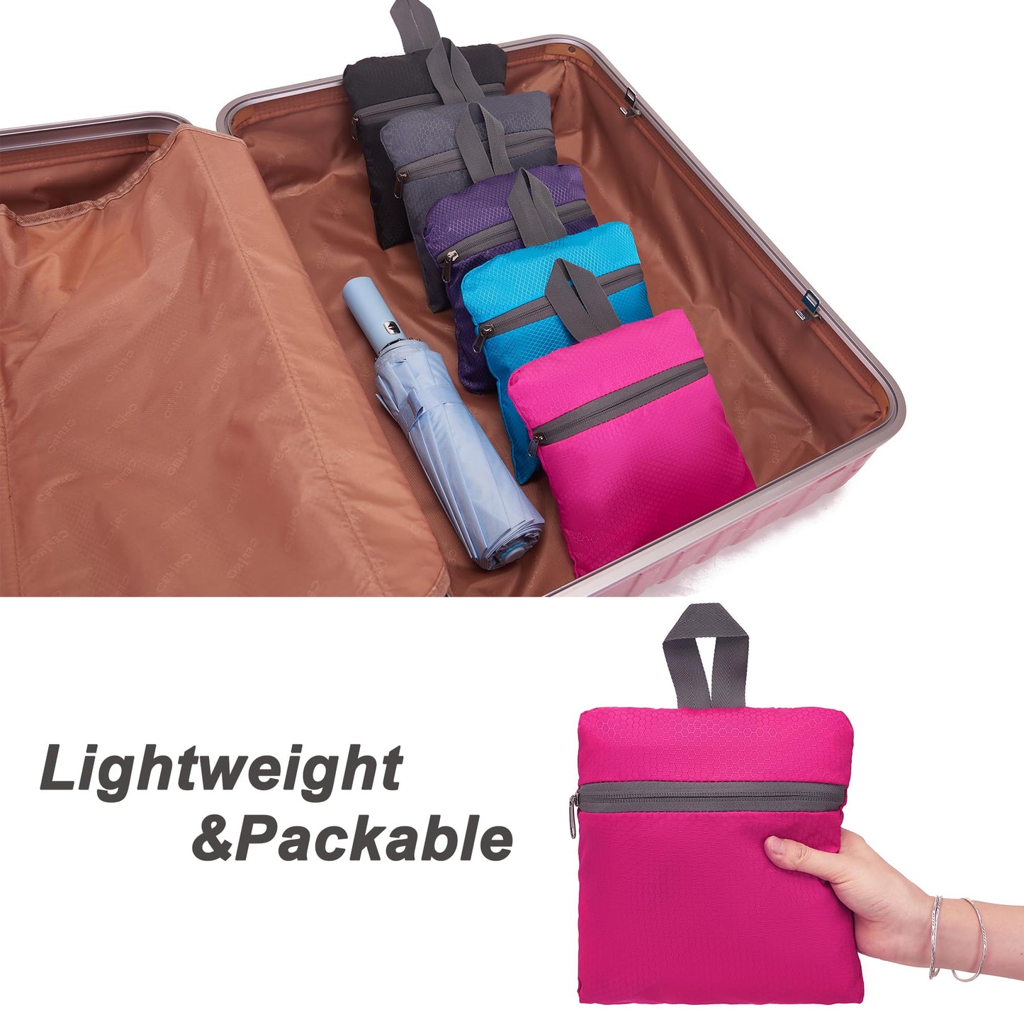 YZAOLL Ultra Lightweight Packable Bag 20L Foldable Backpack Water Resistant Daypack for Women Men Travel Hiking Backpack