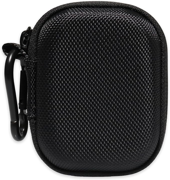 CaseSack Case for JLab Go Pop+,Go Air Pop, Air, Air Tones+/ Tones, JBuds Mini True Wireless Earbuds, Compact Organizer for The Charger case and Charger Cord (Black)