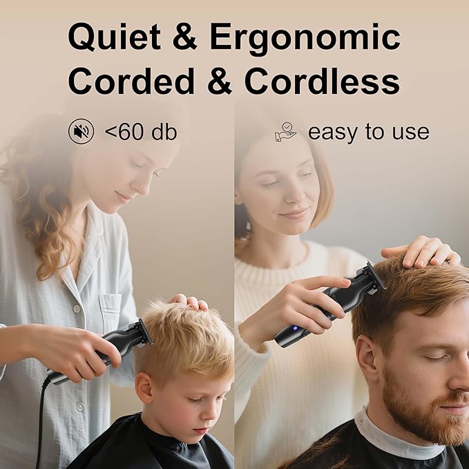 KEMEI 2299 & Extra Blade,Professional Electric Beard Trimmer for Men,Cordless Mens Hair Clippers,Barber Clippers for Hair Cutting/Mustache, Hair Clipper Kit,Trimmers for Barbers,T Liners,Zero Gapped