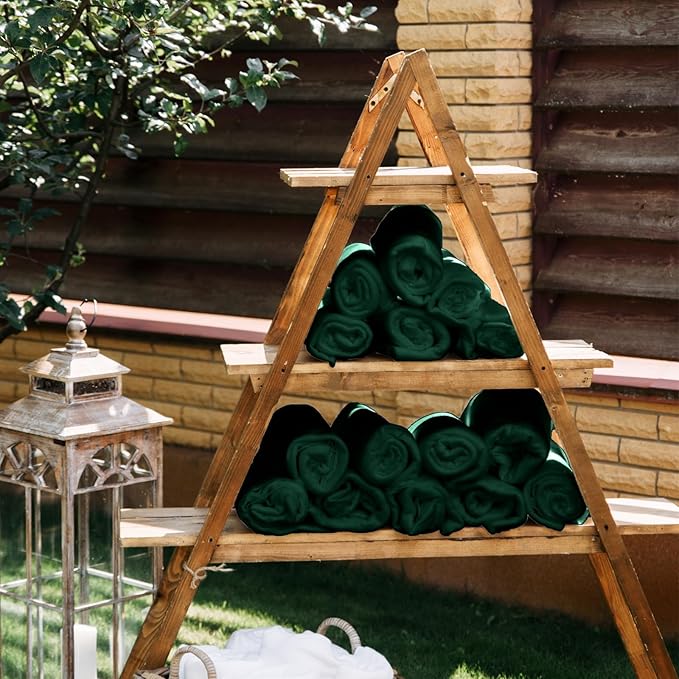 Kinlop 40 Packs Fleece Blanket Bulk 60 x 50 Inch Soft Lightweight Fleece Cozy Blanket Warm Throw Plush Pet Throw for Bed Couch Sofa Home Office Wedding Gifts Travel Camping (Turquoise Green)