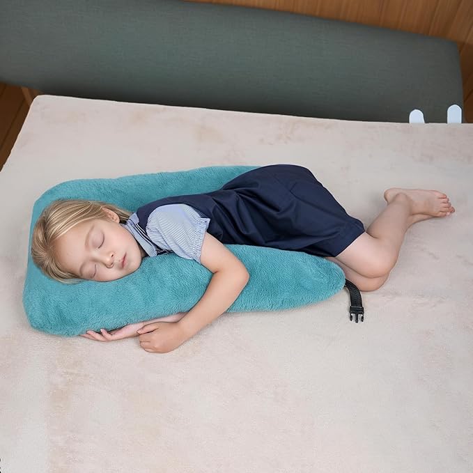 Neck Pillow for Kids Travel Provides Double Support to The Head and Neck in Any Sleeping Position on Flights, Car, and at Home, Comfortable Airplane Travel Pillow