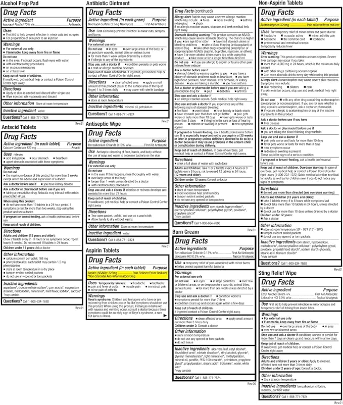 Be Smart Get Prepared First Aid Kit Hard Red Case 326 Pieces Exceeds OSHA and ANSI Guidelines 100 People - Office, Home, Car, School, Emergency, Survival, Camping, Hunting and Sports (20HBC01015REV3)