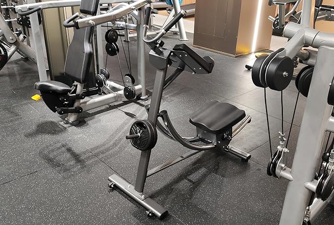 2025 Abdominal Exercise Machine for Commercial Use, Side Shaper Ab Machine Exercise Equipment, Foldable Abdominal Crunch Coaster for Home Use (Large,Black)