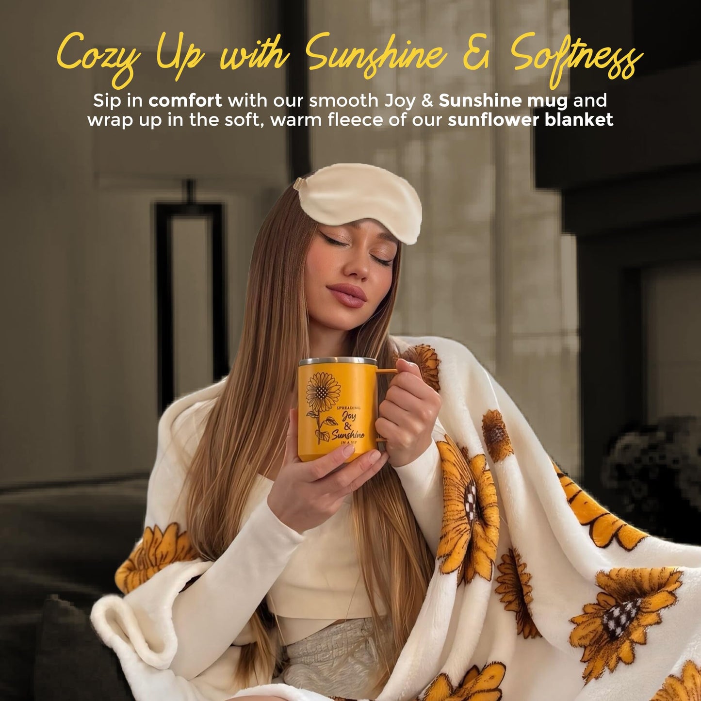 18Pcs Sunflower Gifts for Women - Unique Gift Basket Set - Birthday Gifts for Women, Best Friend, or Sister - Sunshine Box Care Package, Get Well Soon, Thinking of You, Friendship Basket