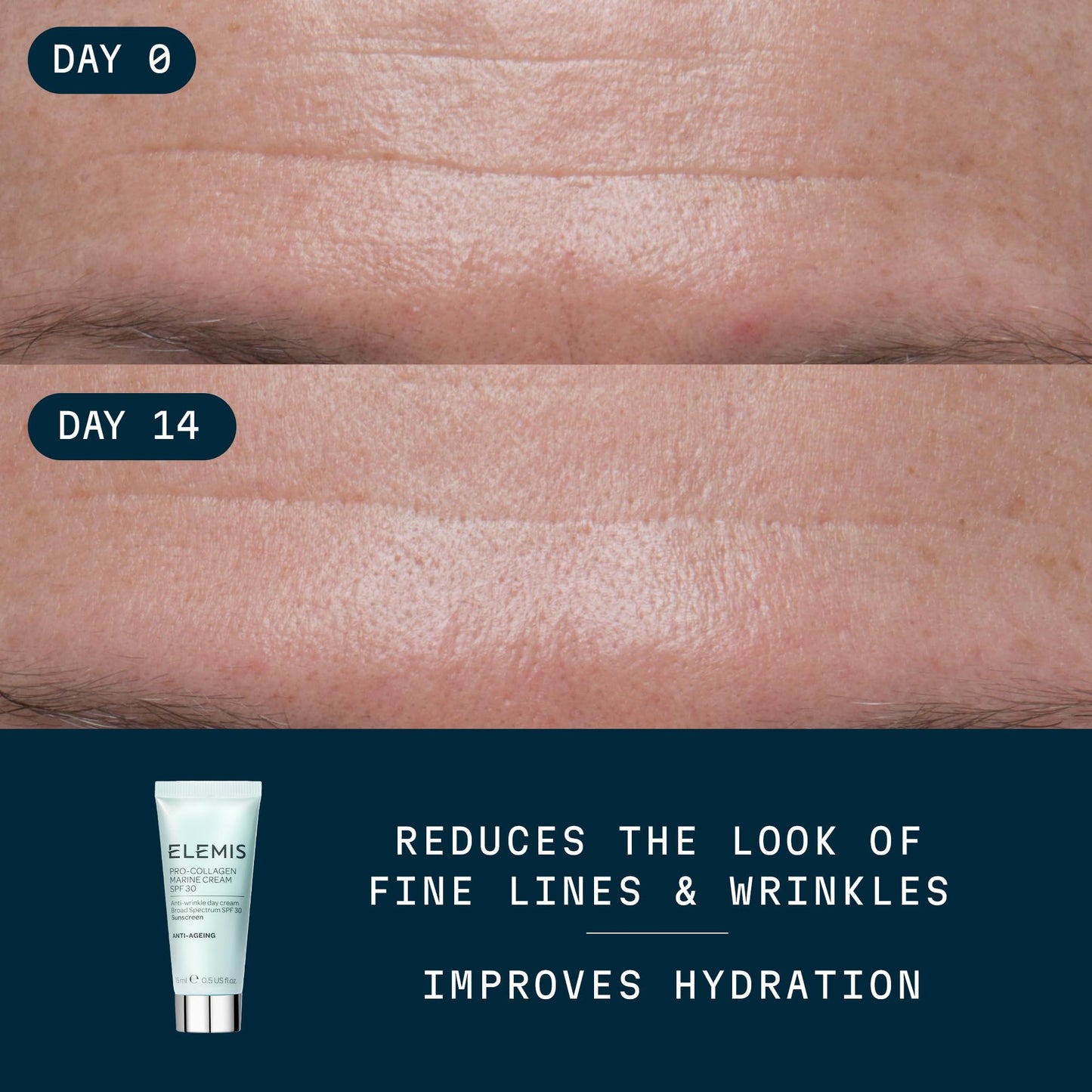 ELEMIS Pro-Collagen Marine Cream SPF 30, Lightweight Anti-Wrinkle Daily Facial Moisturizer